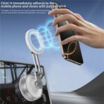 X30 Car Foldable Cell Phone Stand Suction Cup Mount Vacuum Magnetic Car Phone Holder, X30 - Imagen 4