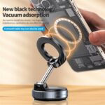K007 Dashboard Stand 360 Degree Rotation Car Suction Cup Base Magnetic Mount Phone Holder, K007 (Black) - Imagen 4