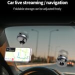 K007 Dashboard Stand 360 Degree Rotation Car Suction Cup Base Magnetic Mount Phone Holder, K007 (White) - Imagen 7