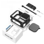 Silicone Protective Case with Wrist Strap & Lens Cover & Side Interface Cover, For GoPro HERO13 Black - Imagen 2