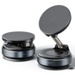 Soporte magnético plegable para teléfono móvil con ventosa de carga inalámbrica X68W de 15 W para salpicadero de coche, X68W