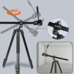 Trípode monopié 2 en 1 para cámara DSLR con cabezal esférico panorámico de 360 grados JMARY KS355+HG60 - Imagen 3
