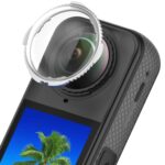Rotating Optical Tempered Glass Lens Guard Protective Cover, For Insta360 X4 - Imagen 3