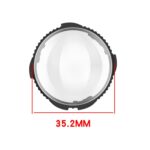 Rotating Optical Tempered Glass Lens Guard Protective Cover, For Insta360 X5 - Imagen 8