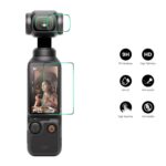 2 Set ENKAY Hat-Prince 0.2mm 9H Tempered Glass Screen Protector Watch Film, For DJI Osmo Pocket 3 - Imagen 2