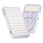 Luz de relleno magnética portátil para teléfono JMARY FM-168R con 160 LED y doble temperatura de color.