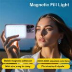 Luz de relleno magnética portátil para teléfono JMARY FM-168R con 160 LED y doble temperatura de color. - Imagen 2