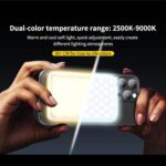 Luz de relleno magnética portátil para teléfono JMARY FM-168R con 160 LED y doble temperatura de color. - Imagen 4