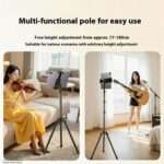 YUNTENG VCT-5229 Soporte de suelo plegable con altura ajustable para smartphones y tabletas - Imagen 3