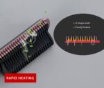K-SKIN KD388A plancha de pelo de cerámica eléctrica peines PTC calefacción cuidado del cabello peine de peinado masajeador automático alisadoras - Imagen 5