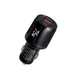 Cargador de coche TE-P63 PD45W con USB-C+USB 3.0 y compatibilidad con múltiples protocolos, TE-P63