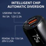 Cargador de coche TE-P63 PD45W con USB-C+USB 3.0 y compatibilidad con múltiples protocolos, TE-P63 - Imagen 4