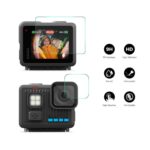 2 juegos de protectores de pantalla de vidrio templado ENKAY de 0,2 mm y dureza 9H para la cámara frontal y trasera., For GoPro LIT HERO - Imagen 2