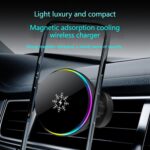 Soporte de teléfono para coche S32 de carga rápida, 15 W, con refrigeración por semiconductores, cargador inalámbrico magnético para coche - Imagen 2
