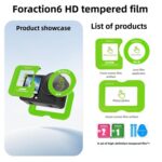 Protector de pantalla de vidrio templado curvo con lente integrado, For DJI Osmo Action 6 - Imagen 2