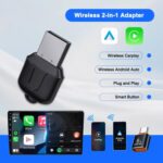 Adaptador USB M25 Bluetooth 5.4 AI Box 2 en 1 para CarPlay/Android Auto, con conexión por cable a inalámbrico para coche - Imagen 4