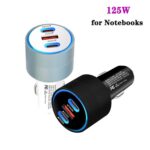 TE-P68 125W PD65W Tipo-C x 2 + Cargador de coche USB Buck Boost apto para portátiles, TE-P68 125W - Imagen 3