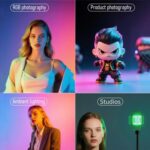 JMARY FM-428RGB Para fotografía/videografía Luz de relleno magnética Luz LED RGB portátil - Imagen 3