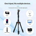 YUNTENG VCT-8068 Soporte ajustable para teléfono y cámara, 1,98 m, para transmisión en vivo - Imagen 5