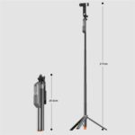 Trípode para teléfono con control remoto Bluetooth T02TK, rotación de 360 ​​grados, palo selfie. - Imagen 4
