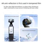 3 láminas protectoras antiarañazos para pantallas de cámara, For DJI Osmo Pocket 4 AR Anti-Reflective Glass - Imagen 5