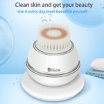 Duosi DY-103 USB recargable cepillo de limpieza facial eléctrico impermeable facial limpieza profunda de poros masajeador exfoliante aceite suciedad espinillas eliminar - Imagen 2