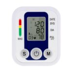 ZK-B02 Monitor digital automático de presión arterial en la parte superior del brazo Esfigmomanómetro Medidor de presión Medidor de ritmo cardíaco Tonómetro Pulsómetro