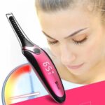 Rizador de pestañas de planchado eléctrico de larga duración con estilo de bolígrafo portátil Duosi DY-102, pinza rizadora de maquillaje con calefacción eléctrica recargable USB
