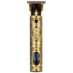 VGR V-228 Cortapelos con Grabado Retro USB de 5 W y Pantalla Digital LED, V-228 (Bronze)