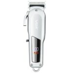 VGR V-278 Cortapelos eléctrico de metal USB de 10 W con pantalla digital LED, V-278 (Silver)