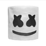 Moda Halloween Party Masshmallow Mask Club Night Club Latex White Mask Adulto DJ Cosplay Casco Casco