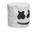 Moda Halloween Party Masshmallow Mask Club Night Club Latex White Mask Adulto DJ Cosplay Casco Casco - Imagen 2