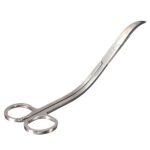 Herramienta de hierba de agua acuario tijeras en forma de onda de acero inoxidable pinzas alargadas, Wave Shaped Scissors