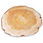 Alfombra de decoración del hogar con patrón de anillo de crecimiento 3D, alfombras para baño y sala de estar, Diameter about 0.4m, Diameter about 0.6m, Diameter about 0.8m, Diameter about 1m, Diameter about 1.2m - Imagen 2