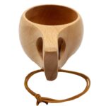 Vajilla De Madera Hecha A Mano Taza De Madera Verde, 101-200ml - Imagen 5