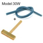 Cabezal de soldador en forma de T, herramienta de soldadura de cable de cristal líquido de cobre, 30W