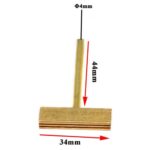 Cabezal de soldador en forma de T, herramienta de soldadura de cable de cristal líquido de cobre, 40W - Imagen 4