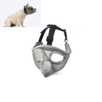 Máscara para cubrir la boca de Bulldog para mascotas, suministros para mascotas, versión con lengua afuera, S