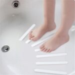 50 Uds escaleras y escalones cinta antideslizante cuarto de baño ducha tira antideslizante bañera pegatinas antideslizantes transparentes, Transparent Anti-slip Stickers - Imagen 4