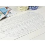 Alfombrilla de baño con forma de gota de agua, 7 Uds., con ventosa, masaje para pies, alfombrilla antideslizante para bañera
