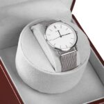 Caja de reloj individual de cuero, agitador de reloj con Motor eléctrico, agitador de reloj automático, enchufe estadounidense, Single, Black Leather - Imagen 3