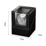Caja de reloj individual de cuero, agitador de reloj con Motor eléctrico, agitador de reloj automático, enchufe estadounidense, Single, Black Leather - Imagen 5