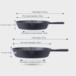 Sartén antiadherente de hierro fundido Olla para cocinar, 20cm, 25cm, 16cm - Imagen 3