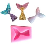 10 piezas Fondant sirena cola de pez molde de silicona herramientas para hornear molde de decoración de pasteles de chocolate - Imagen 2