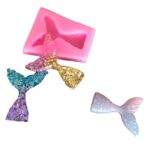 10 piezas Fondant sirena cola de pez molde de silicona herramientas para hornear molde de decoración de pasteles de chocolate - Imagen 3