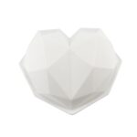 3 UNIDS Diamond Love DIY Cake Molde de Silicona Esponja Herramienta para Hornear Molde de Postre de Mousse de Gasa
