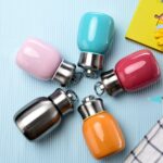 Mini lindos frascos de vacío de café termo taza de acero inoxidable bebida de viaje botella de agua termos tazas, 200ML - Imagen 3