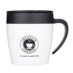 Taza de café con asa, termo de acero inoxidable, frasco de vacío, botella de agua, taza térmica portátil para negocios