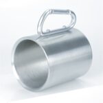 Taza de café de acero inoxidable con doble pared para tazas de agua con mosquetón, entrega de color aleatorio - Imagen 2