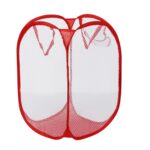3 uds plegable Pop-Up bolsa de lavado cesta para la colada bolsa cesto de malla de almacenamiento Pueple cesta para ropa sucia - Imagen 4